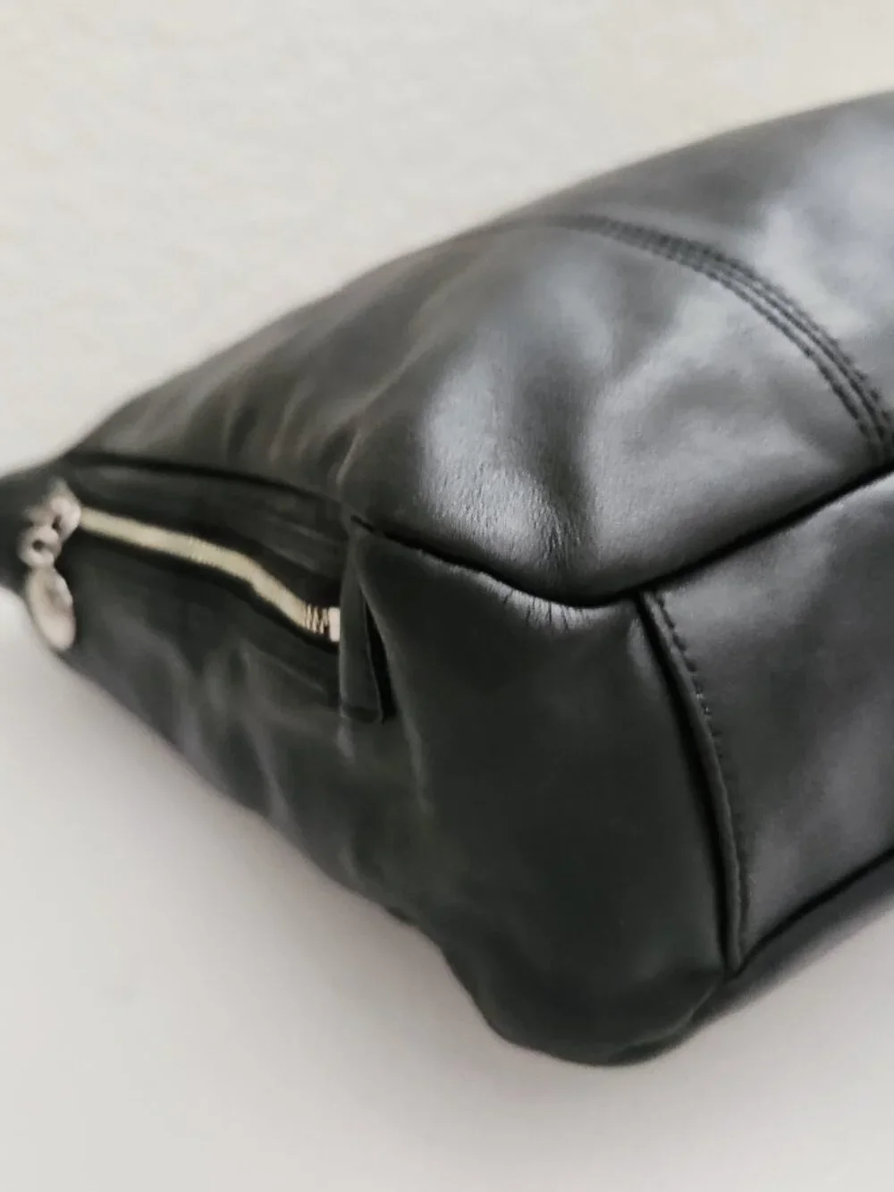 Euc Vintage Coach Gallery Y2k Black Leather Satchel Handbag Purse